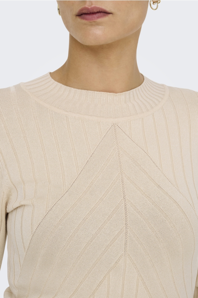 JDYKATE L/S PULLOVER KNT 15207694 SANDSHELL